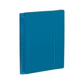 Agenda spiralé à élastique My Fab - 1 semaine sur 2 pages - 15 x 21 cm - bleu - Oxford