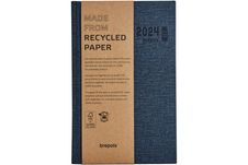 Agenda Ecoday Kazar - 1 jour par page - 13,3 x 20,8 cm - bleu - Brepols