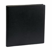 Agenda spiralé Impala Note 16 avec répertoire - 1 semaine sur 2 pages - 16 x 16 cm - noir - Quo Vadis
