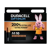 DURACELL - 10 piles Optimum AA