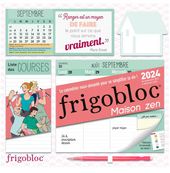 Frigobloc hebdomadaire maison zen (édition 2024) - calendrier hebdomadaire aimanté