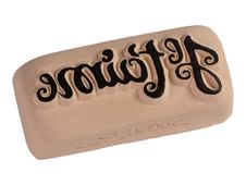 LaDot - Pierre pour tatouage éphémère - en céramique - taille M (2 x 4 cm) - je t'aime 