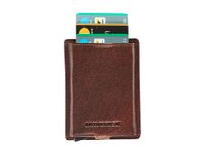 Maverick Rough Gear - Portefeuille - slim RFID - cuir de buffle pleine fleur à tannage végétal - brun