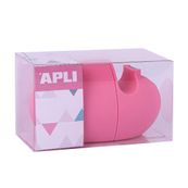 Apli Nordik - Distributeur de ruban adhésif 19 mm x 33 m - rose