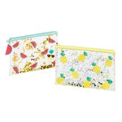Pochette plate Tutti Frutti Happiness - 1 compartiment - 2 modèles disponibles - Viquel