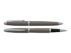 Daniel Hechter Alliance Colours - Parure de stylo à bille et stylo plume - acier gris satiné