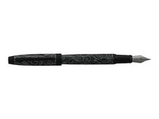 Enzo Varini Taormina Carena - Mini stylo plume - acier blanc motif gris