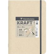 Clairefontaine Kraft - Carnet de dessin - A5 - 20 feuilles - 115 gr