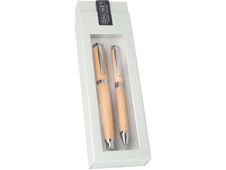 Online Nature Style - Parure de stylo plume et stylo à bille - bois de hêtre