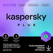 Kapersky plus - Code d'activation envoyé par email valable pour 3 appareils pendant 1 an