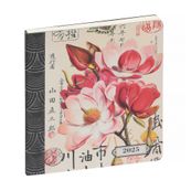 Exacompta - Gwenaëlle Trolez Eurotime 18 - Agenda de bureau - 2024 - 170 x 150 mm - fleurs
