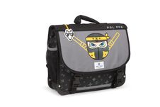 Cartable réversible Ninja - 38 cm - 2 compartiments - gris - Pol Fox