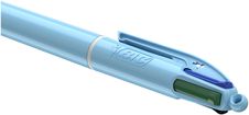 BIC 4 COULEURS - Stylo à bille 4 couleurs - 1 mm - pastel bleu