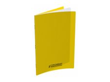 Conquérant Classique - Cahier polypro 24 x 32 cm - 96 pages - petits carreaux (5x5mm) - jaune