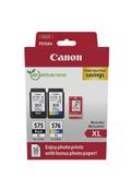 Canon PG575XL/CL-576XL - Pack de 2 - noir, cyan, magenta, jaune - cartouche d'encre originale