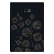 Agenda Astoria - 1 semaine sur 2 pages - 17 x 24,5 cm - noir - Oberthur