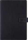 Oberthur - Agenda - 2025 - semainier - F25S - 160 x 240 mm - papier ivoire - couverture noire - polychlorure de vinyle (PVC)