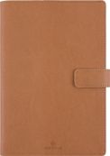 Agenda à spirale Milano - 1 semaine sur 2 pages - 17 x 24,5 cm - camel - Oberthur