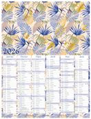 Calendrier Poster or - 6 mois par face - 32 x 42 cm - Oberthur