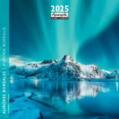 Calendrier mensuel 30x30 cm - 16 mois - Aurores boréales
