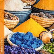 Calendrier mensuel 30x30 cm - 16 mois - Epices