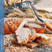 Calendrier mensuel 30x30 cm - 16 mois - Pain