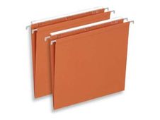 Oxford DEFI Flex - 25 Dossiers suspendu Kraft pour tiroirs - DOS 15 mm - A4 - orange