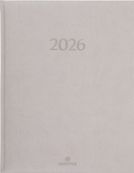 Agenda London - 1 semaine sur 2 pages - 22 x 28 cm - beige - Oberthur