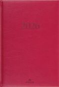 Agenda London - 1 semaine sur 2 pages - 17 x 24,5 cm - rouge - Oberthur