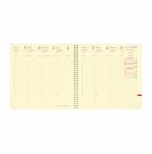 Quo Vadis - Agenda - Spiralé - 2025 - Exécutif Prestige S - Semainier Planning - Français - Soho - Orange - 13 mois de décembre à décembre - 16x16 cm