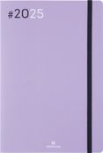 Agenda Flex - 1 semaine sur 2 pages - 17 x 24,5 cm - lilas - Oberthur