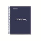 Notebook Emotions, couverture souple, A4 séyès, 80 feuilles de 1 couleur, Miquelrius, Marine.