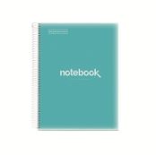 Notebook Emotions, couverture souple, A4 séyès, 80 feuilles de 1 couleur, Miquelrius, Bleu ciel.