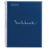 Notebook Emotions, couverture souple, A4 séyès, 80 feuilles de 1 couleur, Miquelrius, Marine.
