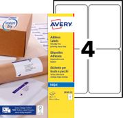 Avery - 60 Etiquettes adhésives d'expédition - 99.1 x 139 mm - blanches