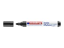 edding textile 4500 - 5 marqueurs - permanent - couleurs froides assorties - encre pigmentée à base d'eau - 2-3 mm