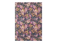Oberthur Baroque - Cahier de notes - A5 (148 x 210 mm) - 100 feuilles / 200 pages - papier ivoire - doublé - pink paisley - couverture rose