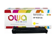 Cartouche laser compatible HP W2012A - Jaune - OWA