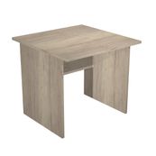 Bureau droit Trend - L80 - Pieds panneaux - plateau imitation chêne canadien