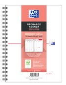 Agenda Oxford Recharge integral 15 x 21 cm - 1 semaine sur 2 pages - Hamelin 