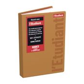 Agenda l'Etudiant gomme PVC 12 x 18 cm - 1 jour par page - Camel - Hamelin 
