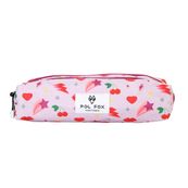 Trousse rectangulaire  Good Vibes- 2 compartiments- parme- Pol Fox