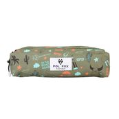 Trousse rectangulaire  Road Trip- 2 compartiments- vert- Pol Fox
