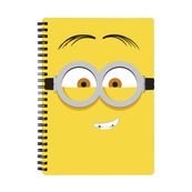 Cahier de texte Les Minions - 18x22 cm - jaune - Bagtrotter