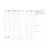 Recharge pour agenda 2024-2025 - semainier - 10 x 15 cm - blanc - Quo Vadis Universitaire