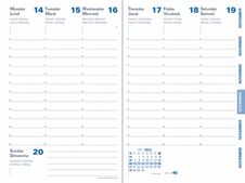 Quo Vadis Universitaire - Recharge de l'agenda de l'année scolaire - 2024 - 2025 - semainier - mini - 99.1 x 150 mm - recyclé