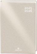 Agenda Gomme métallisé - 1 jour par page - 12,5 x 17,5 cm - perle - Oberthur