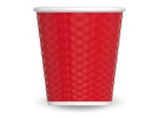 Les Artistes Timeless - Tasse en porcelaine nid d'abeille - 80 ml - rouge