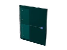 Oxford Notebook - Cahier à reliure intégrale - reliure à anneaux métalliques - A4+ - 80 feuilles / 160 pages - petits carreaux (5x5 mm) couleurs assorties