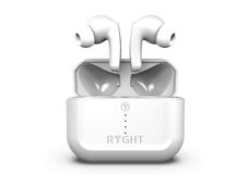 Ryght Pulse ANC - Écouteurs sans fil avec micro - intra-auriculaire - Bluetooth - Suppresseur de bruit actif - blanc